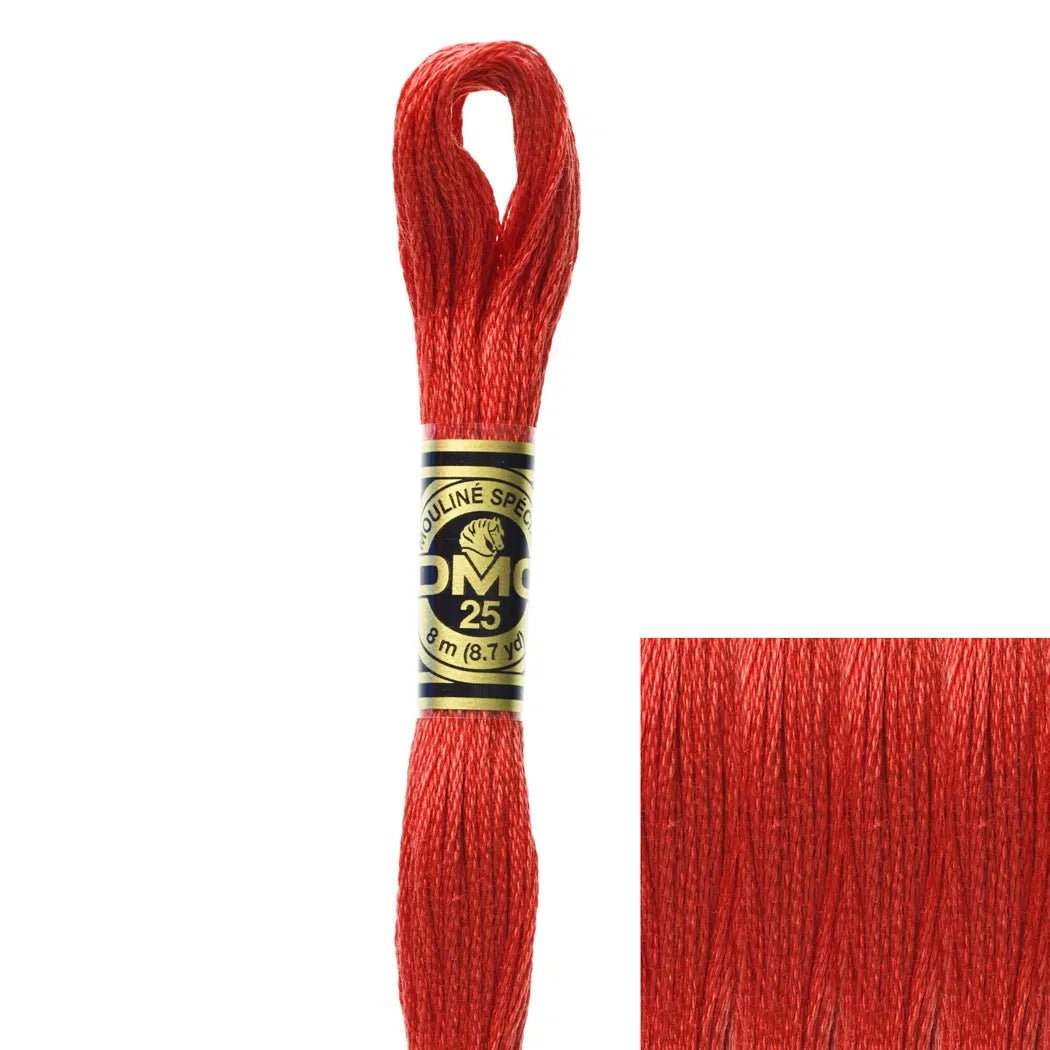 DMC Embroidery Floss, 6 - Strand - Salmon Very Dark 347 - Honey Bee Stamps