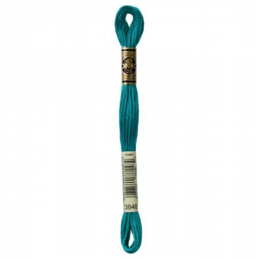 DMC Embroidery Floss, 6 - Strand - Teal Green 3848 - Honey Bee Stamps