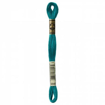 DMC Embroidery Floss, 6 - Strand - Teal Green 3848 - Honey Bee Stamps