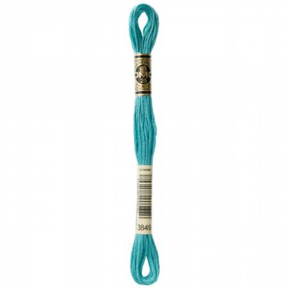 DMC Embroidery Floss, 6 - Strand - Teal Green Light 3849 - Honey Bee Stamps