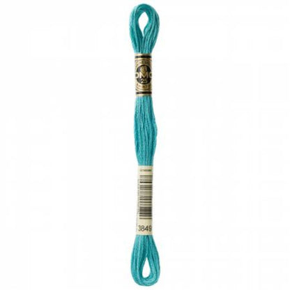 DMC Embroidery Floss, 6 - Strand - Teal Green Light 3849 - Honey Bee Stamps