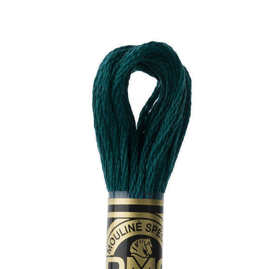 DMC Embroidery Floss, 6-Strand - Turquoise Ultra Very Dark 3808 - Honey Bee Stamps