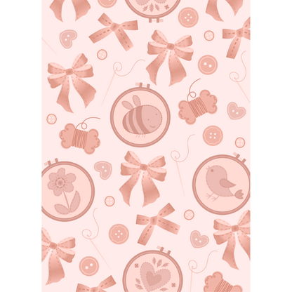 Embroidered - 3D Embossing Folder - Honey Bee Stamps