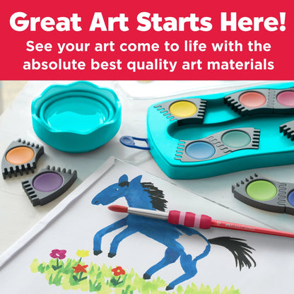 Faber - Castell Collapsible Paint Water Cup - Teal - Honey Bee Stamps