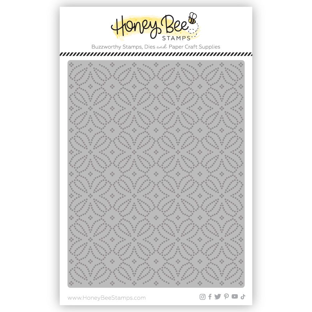 Fall Flourish A2 Pierced Cover Plate - Honey Cuts - Stand - Alone Dies - Honey Bee Stamps