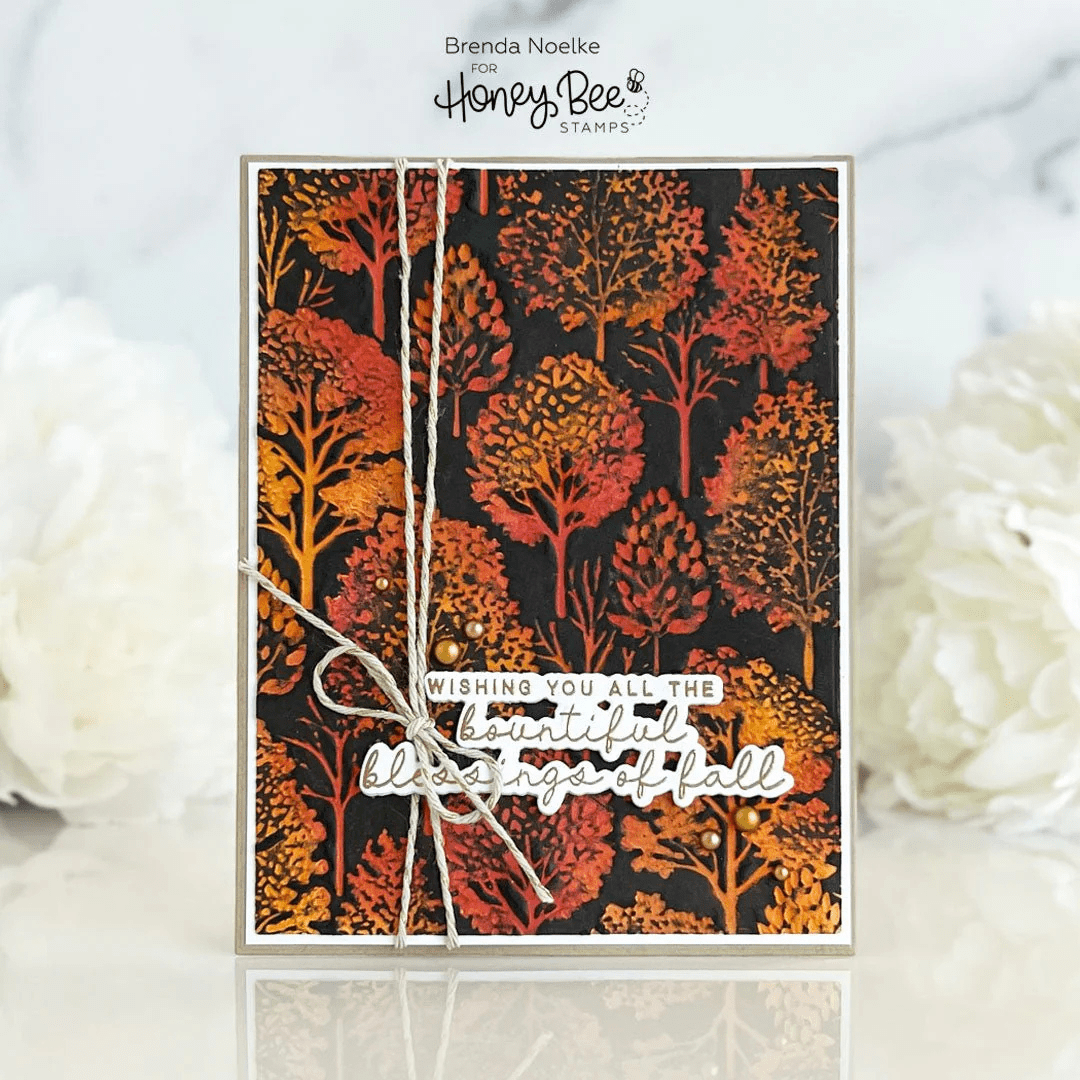Fall Forest - 3D Embossing Folder - Honey Bee Stamps