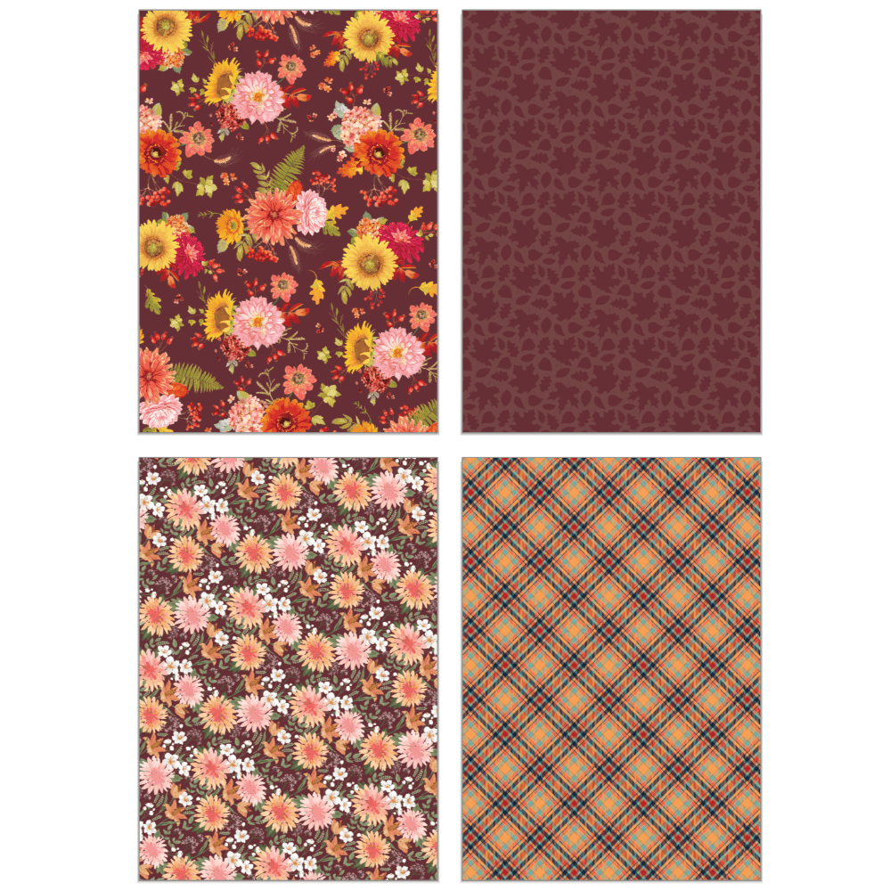 Fall Is In The Air Paper Pad 6x8.5 - 24 Double - Sided Sheets - Honey Bee Stamps