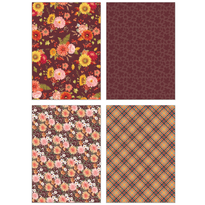Fall Is In The Air Paper Pad 6x8.5 - 24 Double - Sided Sheets - Honey Bee Stamps