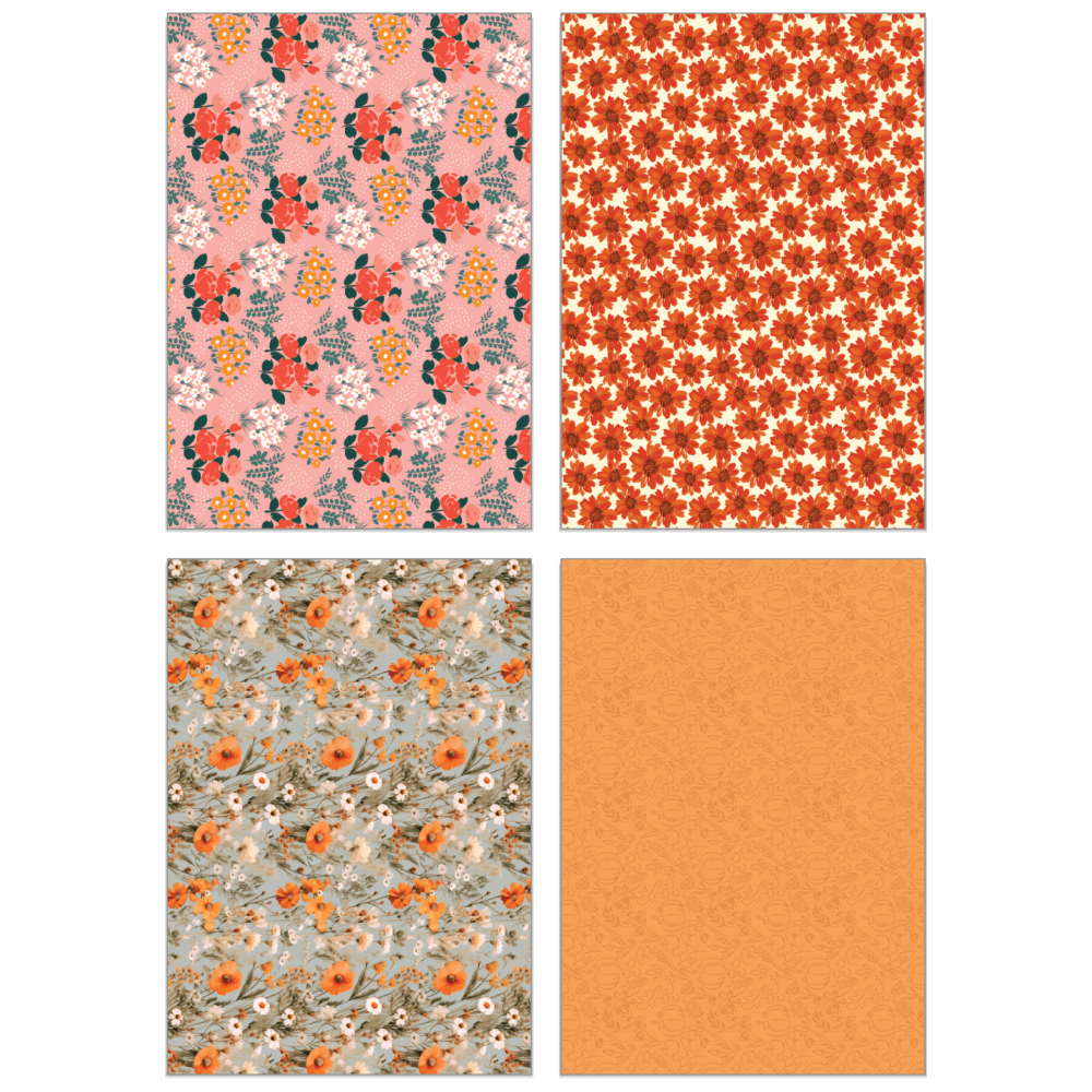Fall Is In The Air Paper Pad 6x8.5 - 24 Double - Sided Sheets - Honey Bee Stamps