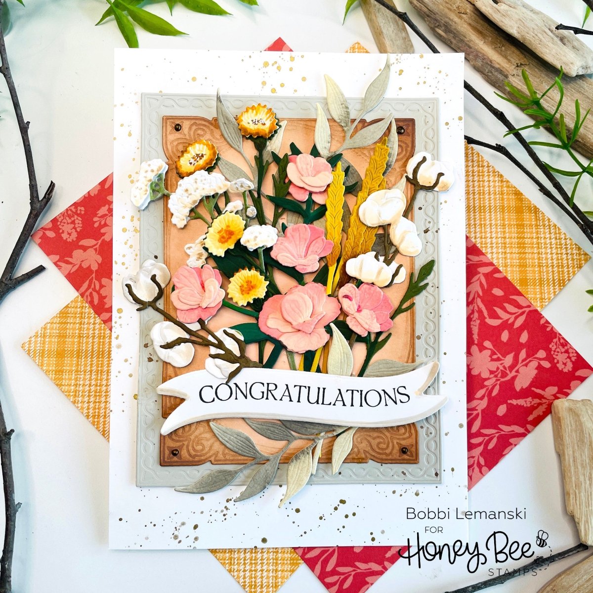 Fancy Fall Layering Frames - Honey Cuts - Stand - Alone Dies - Honey Bee Stamps