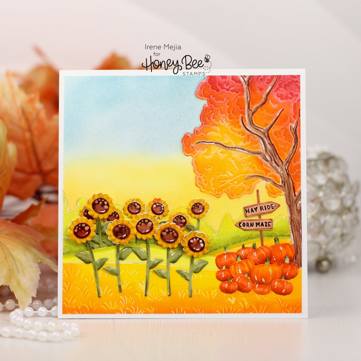 Farmhouse Fields Pumpkin Patch Add - On - Honey Cuts - Stand - Alone Dies - Honey Bee Stamps