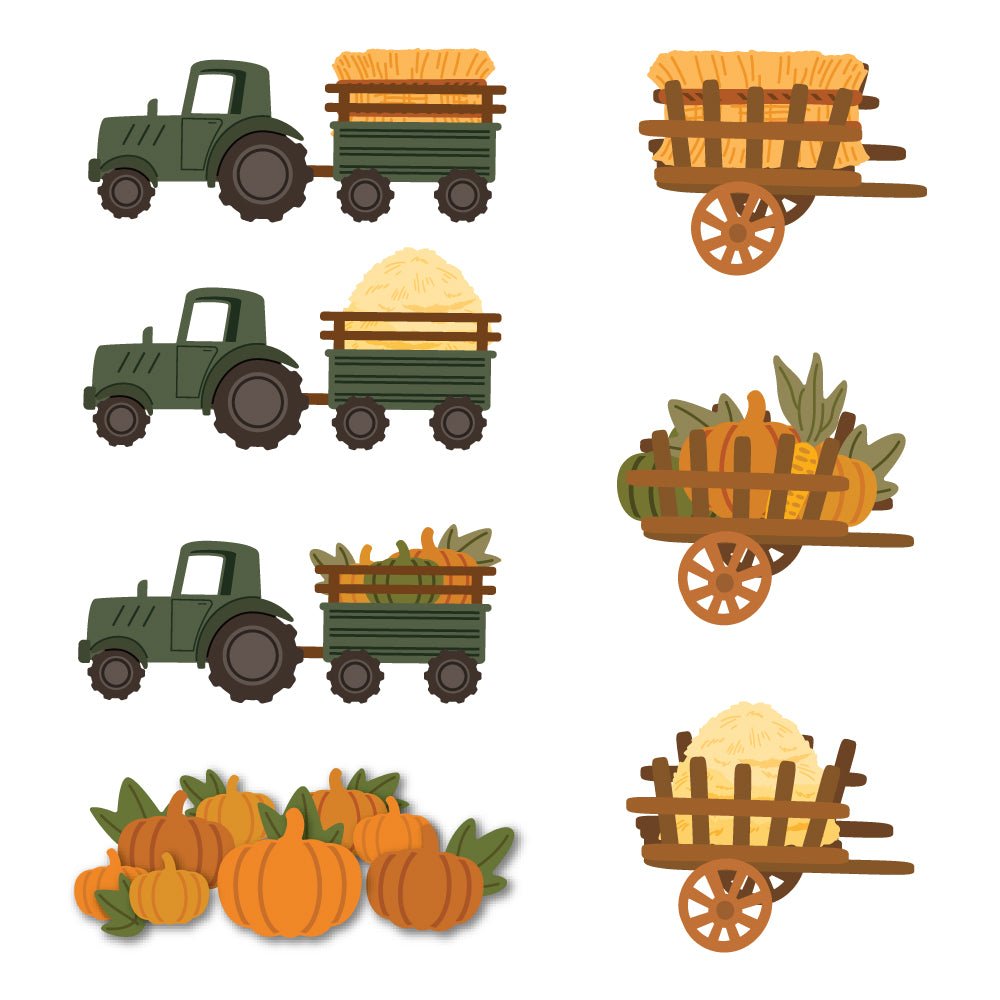 Farmhouse Fields Pumpkin Patch Add - On - Honey Cuts - Stand - Alone Dies - Honey Bee Stamps