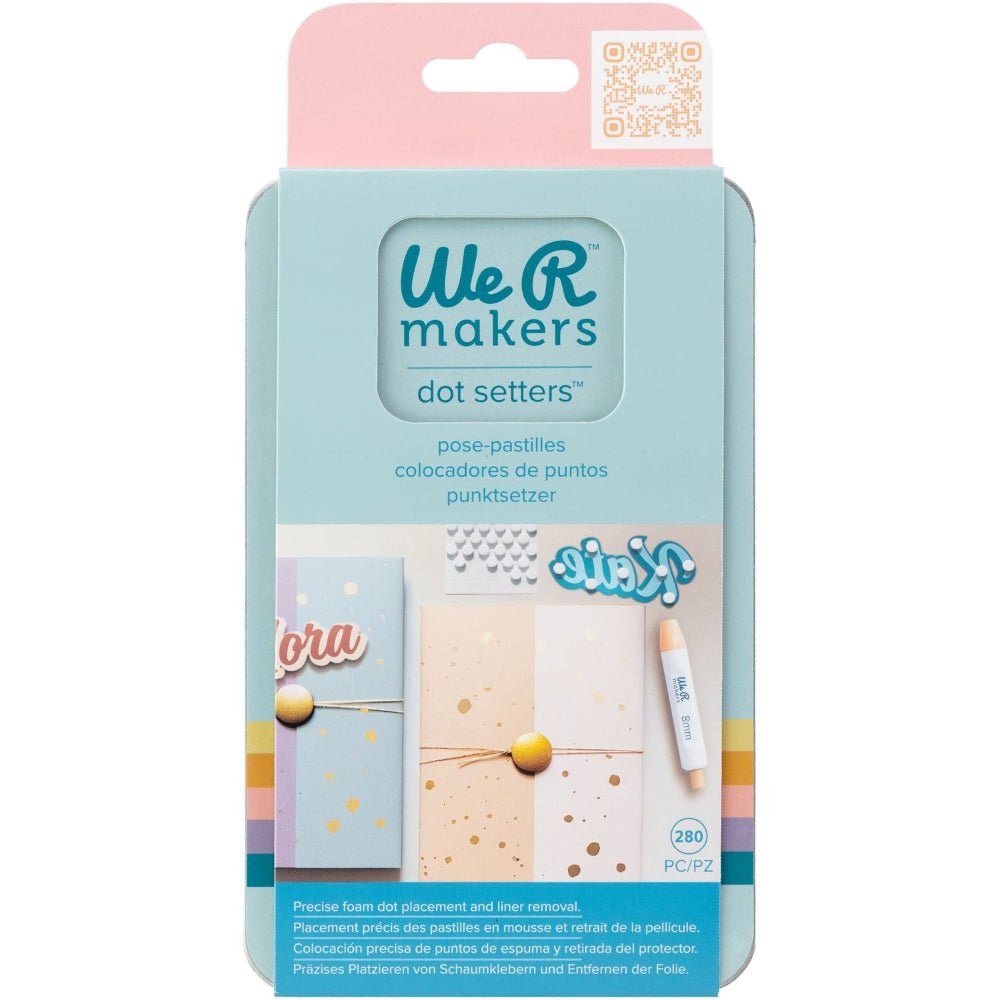 Foam Dot Setter Kit - Set of 3 Sizes 6mm, 8mm, 11mm by We R Memory Keepers - Honey Bee Stamps