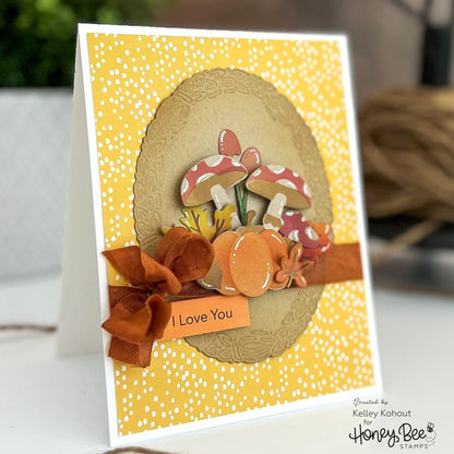 Forest Floor - Set of 6 - 6"x6" Background Stencils - Honey Bee Stamps