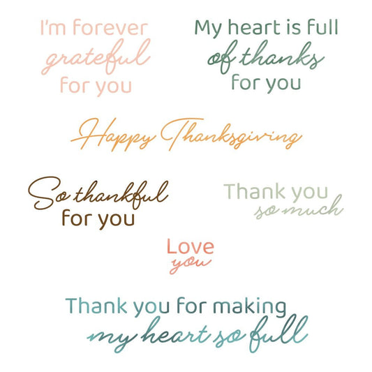 Forever Grateful - 3x 3 Photopolymer Stamp Set - Honey Bee Stamps