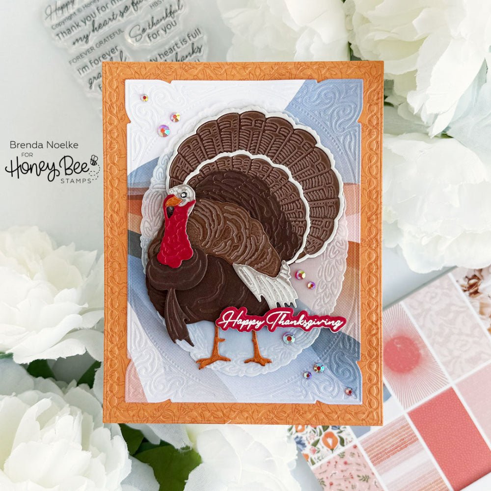 Forever Grateful - 3x 3 Photopolymer Stamp Set - Honey Bee Stamps