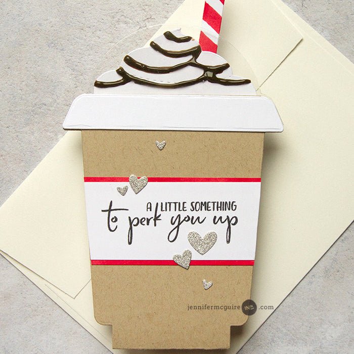 Frappe Shake Card - Honey Cuts - Stand - Alone Dies - Retiring - Honey Bee Stamps