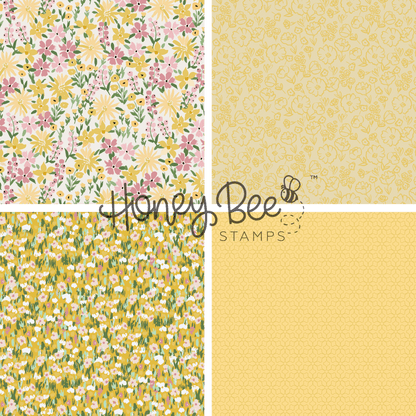 Garden Party Paper Pack - 5.5"x8.5" - 24 Double - Sided Sheets - Includes Paper Organizer! - Honey Bee Stamps