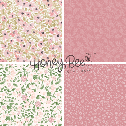 Garden Party Paper Pack - 5.5"x8.5" - 24 Double - Sided Sheets - Includes Paper Organizer! - Honey Bee Stamps