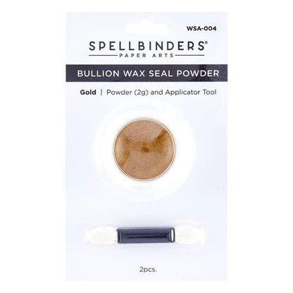 Gold Bullion Wax Seal Powder - Clear Seal Maker Tool Collection by Spellbinders - Honey Bee Stamps