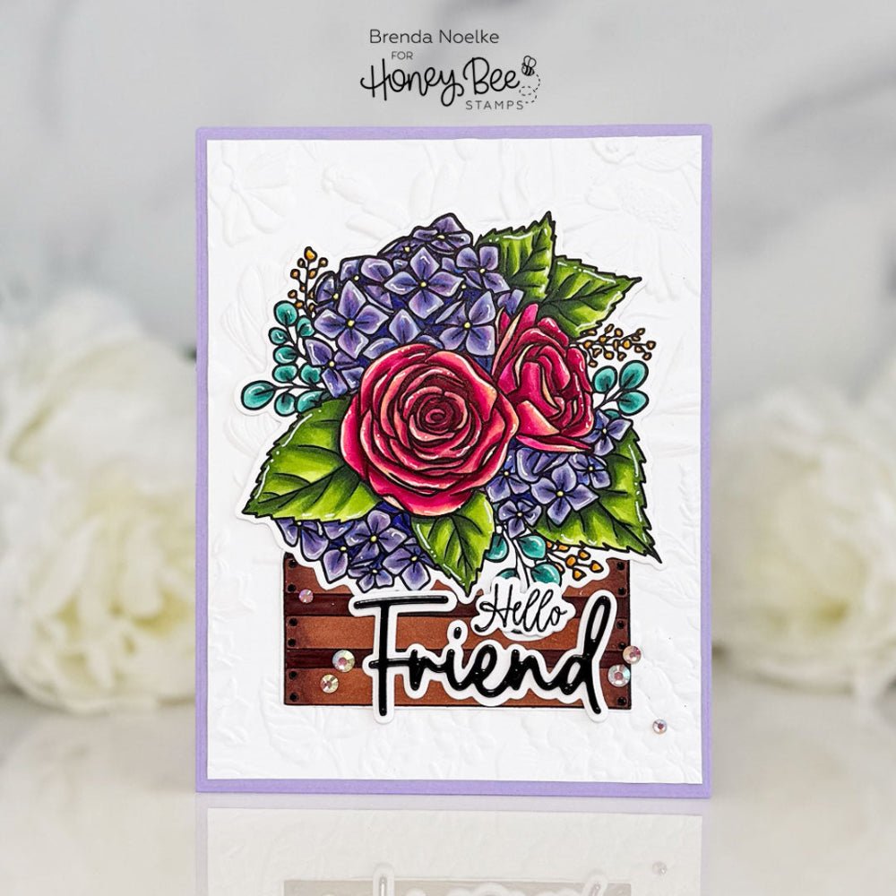 Great Greetings: Friend - Honey Cuts - Stand - Alone Dies - Honey Bee Stamps