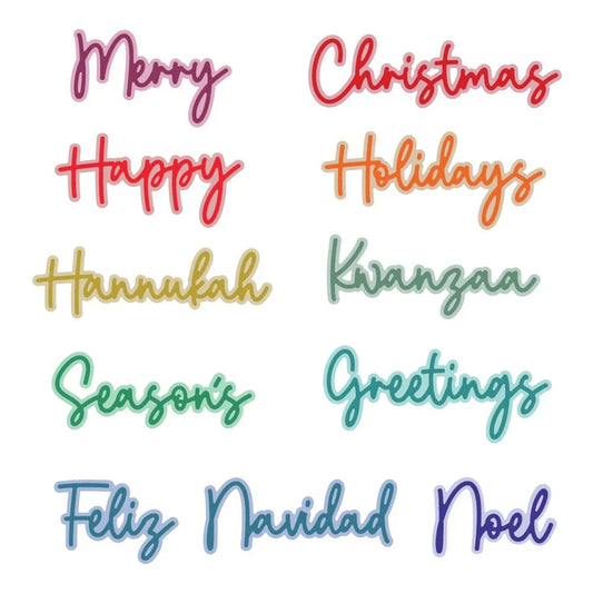 Great Greetings: Holiday - Honey Cuts - Stand - Alone Dies - Honey Bee Stamps