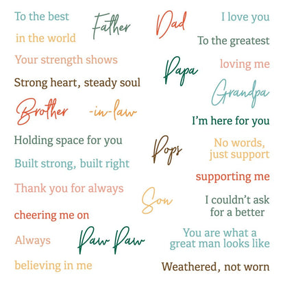 Great Man - 5x6.5 Photopolymer Clear Stamp Set - Honey Bee Stamps