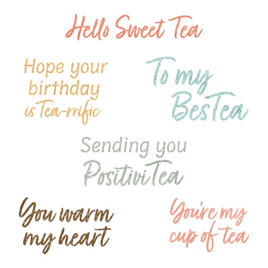Hello Sweet Tea - 3x 4 Photopolymer Stamp Set - Honey Bee Stamps