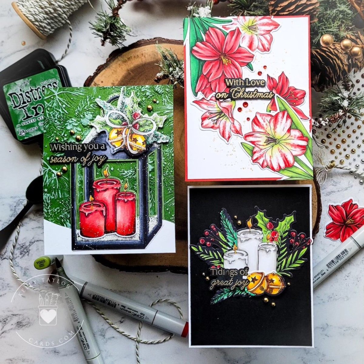 Holiday Blooms - 6x8 Photopolymer Stamp Set - Retiring - Honey Bee Stamps