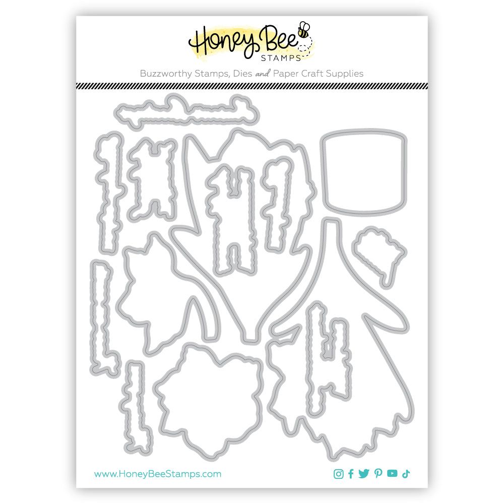 Holiday Blooms - Honey Cuts - Coordinating Dies - Retiring - Honey Bee Stamps