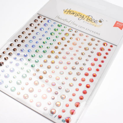 Homestead Hues Gem Stickers - 210 Count - Honey Bee Stamps