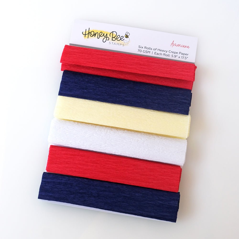 Honey Bee Heavy Crepe Paper - Americana - Retiring - Honey Bee Stamps