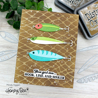Hooked on You - 6x6 Photopolymer Stamp Set - Honey Bee Stamps