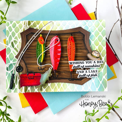Hooked on You - 6x6 Photopolymer Stamp Set - Honey Bee Stamps
