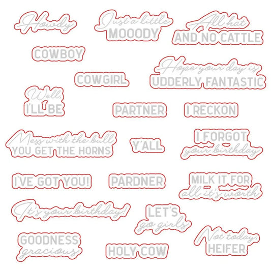 Howdy Y'all - Honey Cuts - Coordinating Dies - Honey Bee Stamps