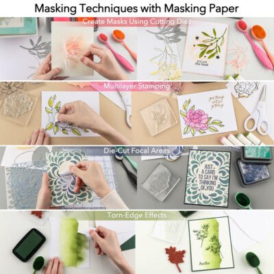 Inkadinkado Stamping Mask Paper 5" x 7" Sheets - 12 Pack - Honey Bee Stamps