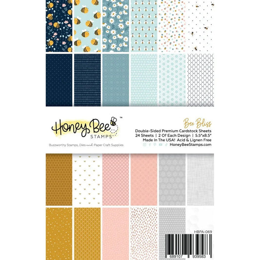 July 2026 - All New Printed Paper Packs and Coordinating Solid Cardstock - Honey Bee Stamps
