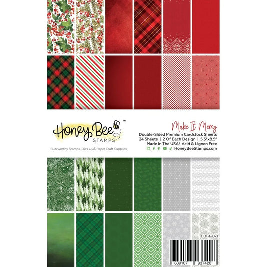 July 2026 - All New Printed Paper Packs and Coordinating Solid Cardstock - Honey Bee Stamps
