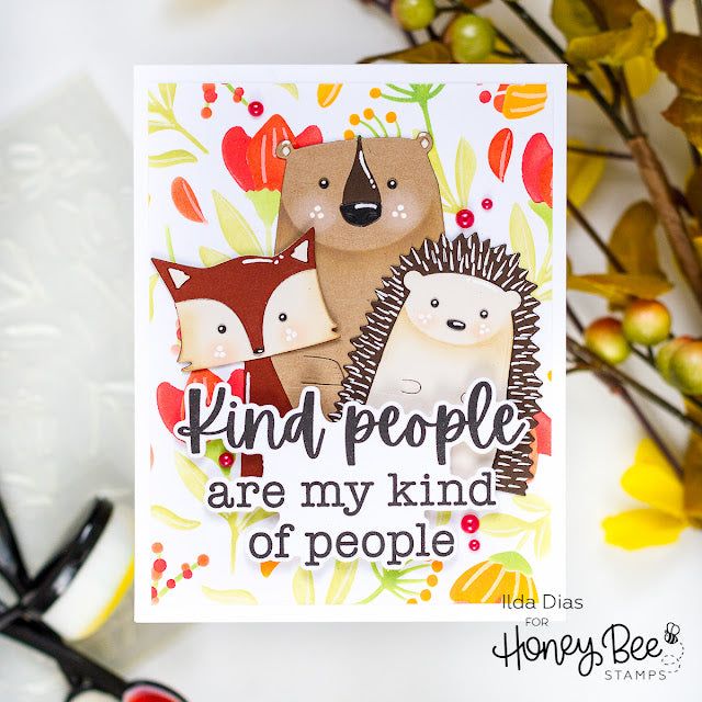 Kind People - 3x4 Photopolymer Stamp Set - Honey Bee Stamps
