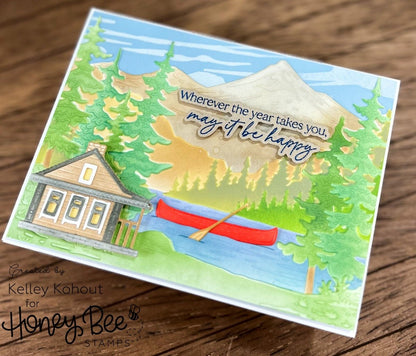 Lakeside Scene Builder - Honey Cuts - Stand - Alone Dies - Honey Bee Stamps