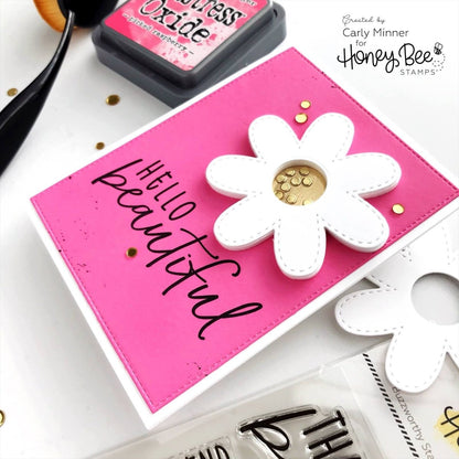 Large Stitched Flowers - Honey Cuts - Stand - Alone Dies - Honey Bee Stamps