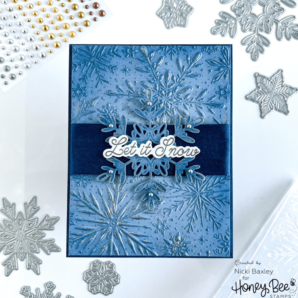Let It Snow - 6x8 Photopolymer Stamp Set - Honey Bee Stamps