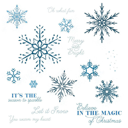Let It Snow - 6x8 Photopolymer Stamp Set - Honey Bee Stamps