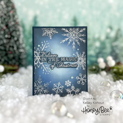 Let It Snow - Honey Cuts - Coordinating Dies - Honey Bee Stamps