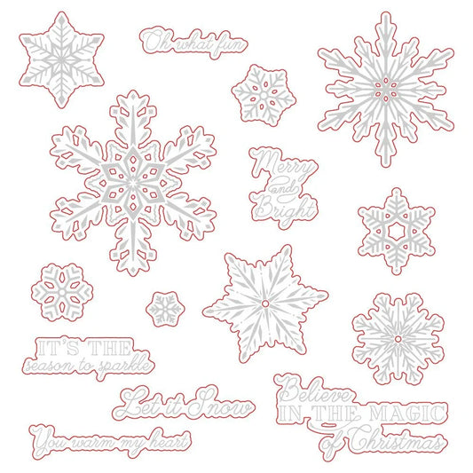 Let It Snow - Honey Cuts - Coordinating Dies - Honey Bee Stamps