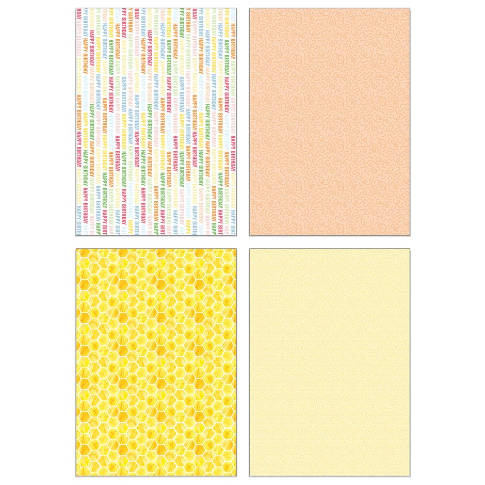 Let's Party Paper Pad 6x8.5 - 24 Double - Sided Sheets - Honey Bee Stamps