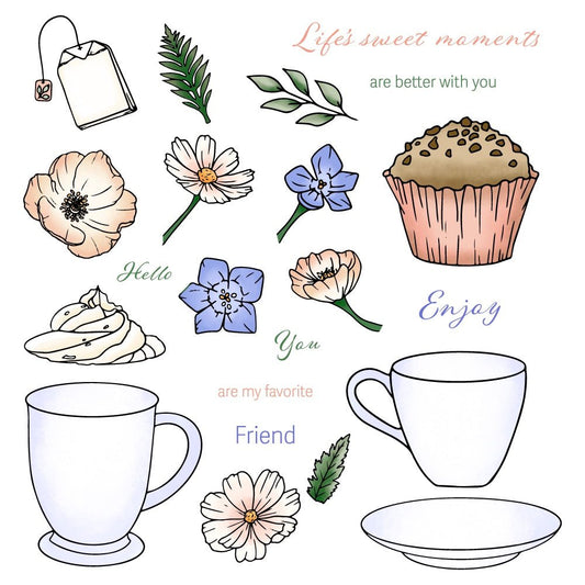 Life's Sweet Moments - 6x 8 Photopolymer Stamp Set - Honey Bee Stamps