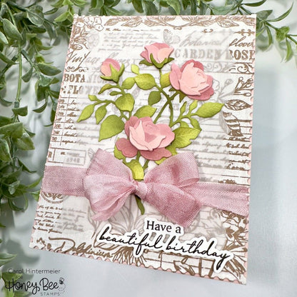 Love Is A Rose - Honey Cuts - Coordinating Dies - Retiring - Honey Bee Stamps