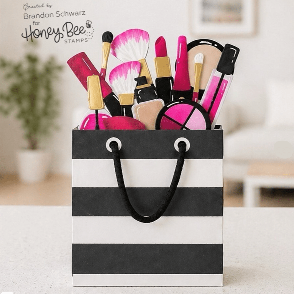 Lovely Layers: 3D Pop - Up Bag - Honey Cuts Stand - Alone Dies - Honey Bee Stamps