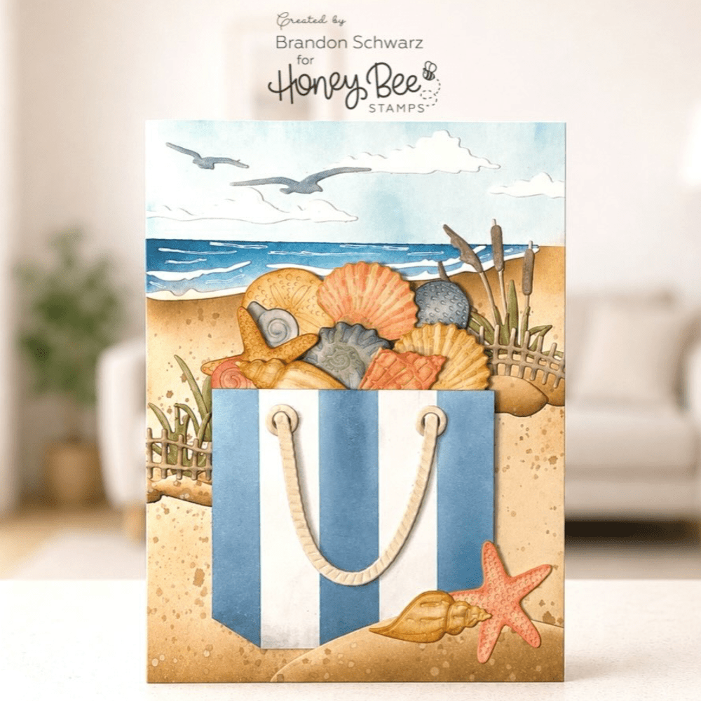Lovely Layers: 3D Pop - Up Bag - Honey Cuts Stand - Alone Dies - Honey Bee Stamps